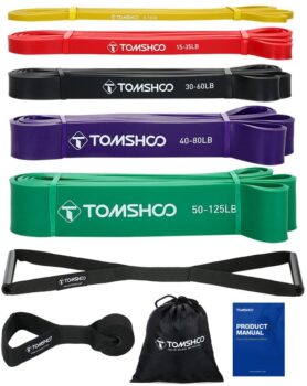 TOMSHOO Elastic Bodybuilding Band - Kit 12