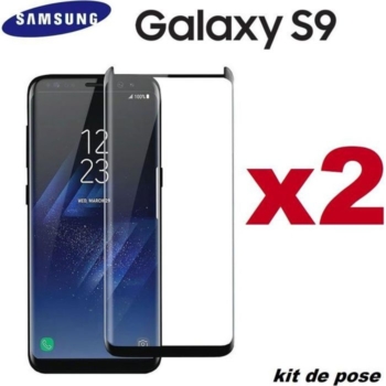 2 pezzi di pellicola protettiva in vetro temperato per Samsung Galaxy S9 4