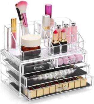 Display4top Clear - Organizzatore di make-up 101