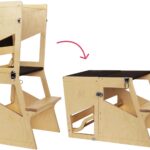 Torre di osservazione Montessori convertibile in scrivania - Bianconiglio Kids : 16