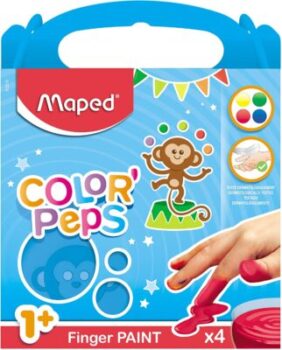 MAPED - Color'Peps 4 vasetti di pittura per bambini 6