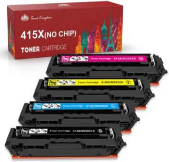 Toner Kingdom - Confezione da 4 toner per HP Color Laserjet Pro 3