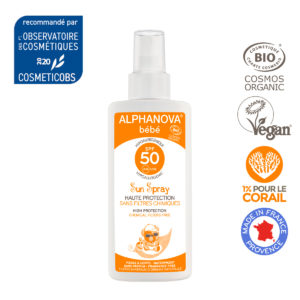 Alphanova Organic Baby Sunscreen Spray SPF50+ 125ml 7