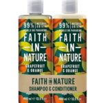 Shampoo e balsamo naturale al pompelmo e all'arancia di Faith in Nature 9
