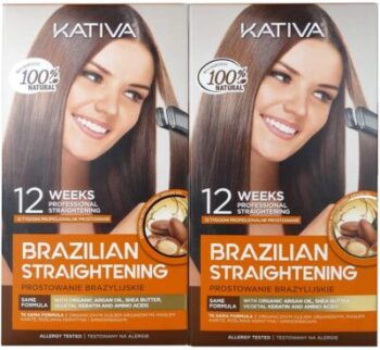 Kativa - Kit levigante alla cheratina brasiliana e olio di Argan 2