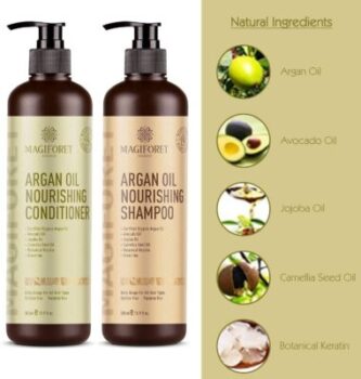 Shampoo e balsamo all'olio di Argan Set 2 - MagiForet Organic 5