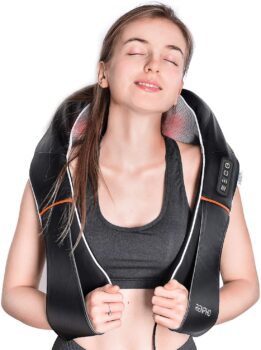 RENPHO Massaggiatore Shiatsu per collo e spalle con calore e vibrazione 4