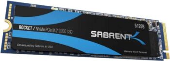 Sabrent M.2 NVME SSD 512GB 8