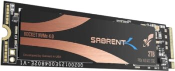 Sabrent M.2 2280 Rocket Nvme PCIe 4.0 2 TB con dissipatore 8