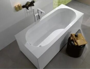 Villeroy & Boch Oberon Vasca da bagno ovale 170x70 cm in marmo fuso, bianco 5