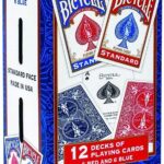 Bicycle - Set di 12 mazzi standard di carte blu e rosse: 11