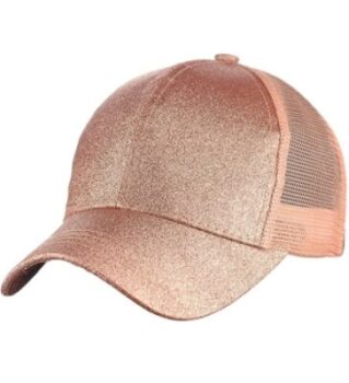 Cappello da baseball in maglia glitterata 34