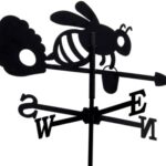 Weathervane Bee e il suo alveare in ferro battuto Modello piccolo 9