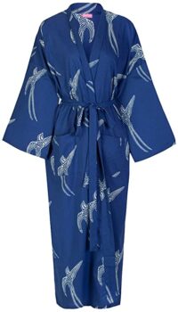 Accappatoio Kimono Susanah in cotone da donna 48