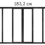 Kit officina - Verrière coulissante 6 carreaux 108 x 183,2 cm 11