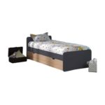 FEELHARMONIE Spike trundle bed pack con 2 materassi 9