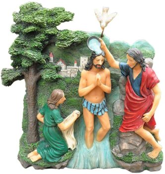 Decorazione scultorea del battesimo di Gesù 31