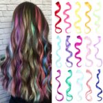 Estensioni di capelli ricci sintetici e multicolori YMHPride 10