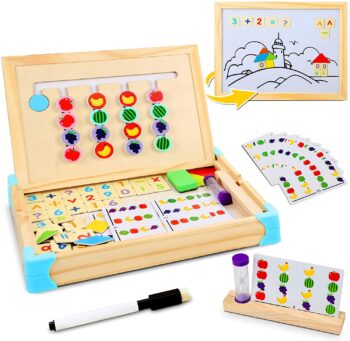 Jojoin Giocattoli di legno Montessori Puzzle 7