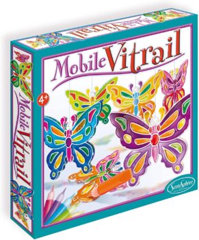 Farfalla" mobile in vetro colorato 48