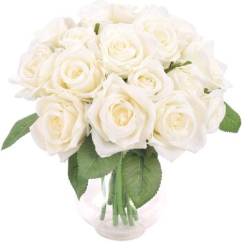 Bouquet di rose artificiali in seta Famibay 11