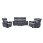 Set divano reclinabile manuale 3 + 2 + 1 posti JESS 9