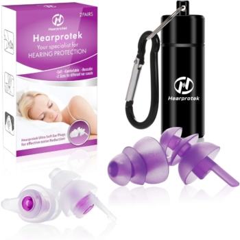 Hearprotek, 2 paia di tappi per le orecchie per dormire 5