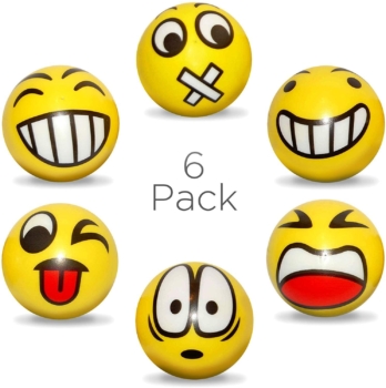 Balle Anti-Stress Emoji 6pcs