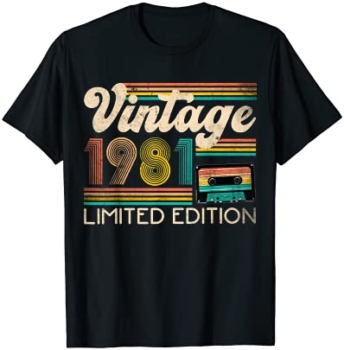 Maglietta Vintage 1981 in edizione limitata 3