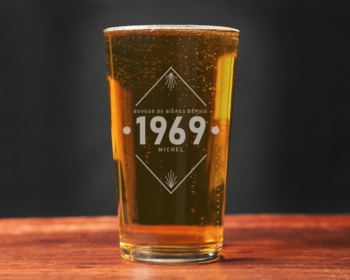 Bicchiere da birra personalizzabile - Anno 33