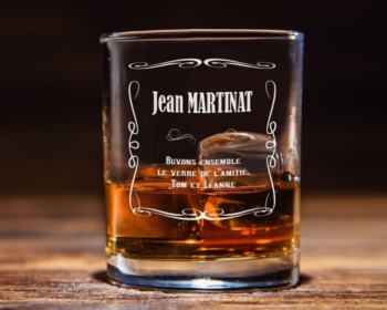 Bicchiere da whisky personalizzabile - Nome e messaggio 37