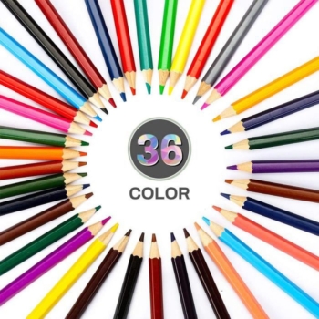 Set di 36 matite colorate, kit di disegno professionale 90