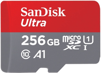 Sandisk Ultra microSDXC 256GB + adattatore SD 3